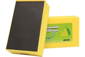 BSRTTOOL Electroplated Diamond Hand Polishing Pads 60-400 Grit Sanding Tile Stone Marble Concrete Wet Dry¡­ (Grit-400#)