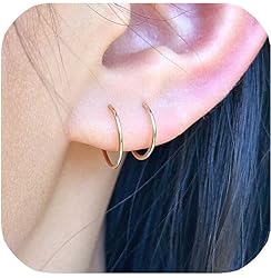 Gold Hoop Earrings for Women Dainty Gold