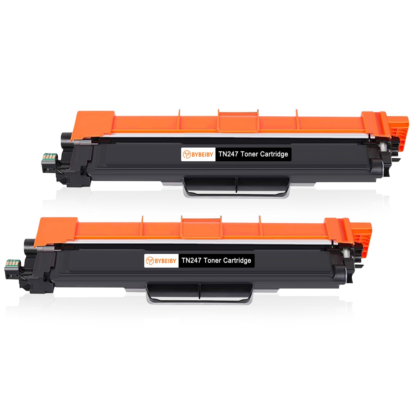 BYBEIBY TN-247 Black Toner Cartridges Compatible for Brother TN247BK TN243BK for Brother DCP-L3550CDW MFC-L3750CDW MFC-L3770CDW HL-L3210CW MFC-L3710CW DCP-L3510CDW HL-L3230CDW HL-L3270CDW (2 Black)