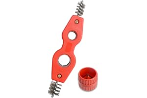 Copper Pipe Cleaner and Reamer Set, 4 in-1 Copper Tubing Brush Pipe Inside and Outside Wire Brush, Copper Pipe Deburring Tool
