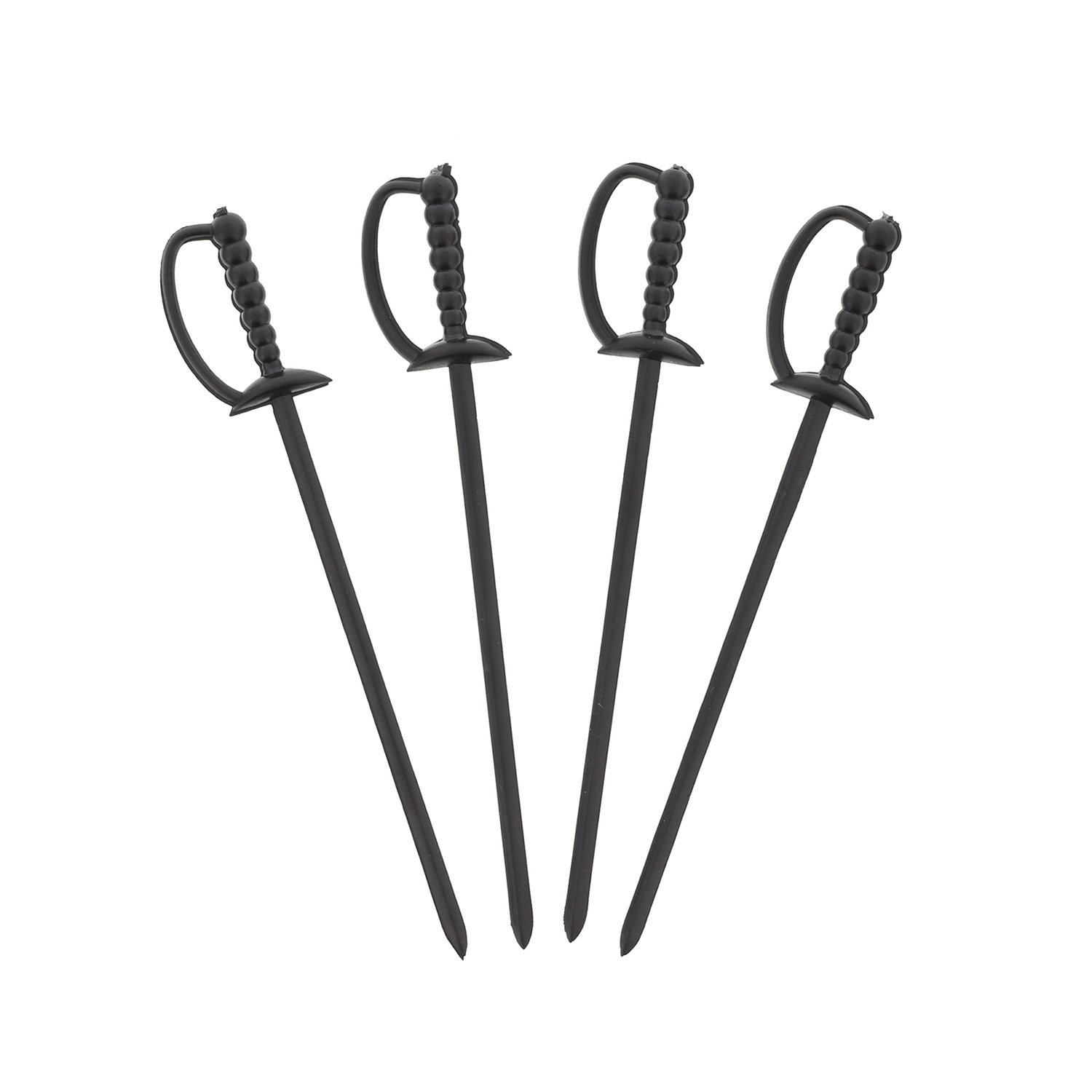 Royal 8 cm Black Plastic Sword Picks, Package of 1000