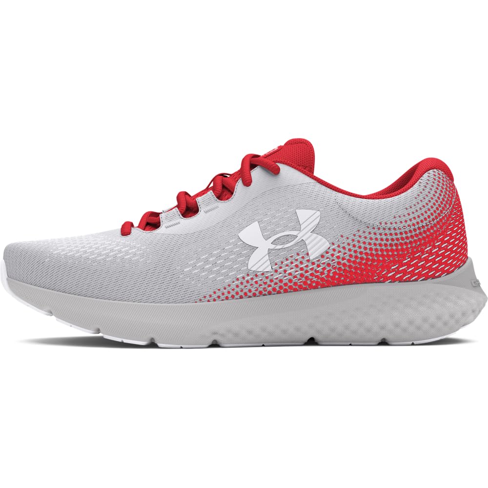 Under Armour Women's Charged Rogue 4, (104) Distant Gray/Racer Red/White, 5, US Image