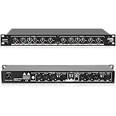 MIZISNR Professional 2/3 Way Stereo/4 Way Mono Crossover with XLR Input and Output, Stereo Audio Sound Processing for PA System with Subwoofer