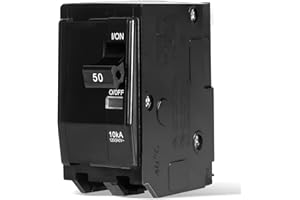 MUJURUR QO250CP,50 Amp 2P Circuit Breaker,Compatible with Square D QO Load Center, CSED, and NQOD Distribution Panels,Indicator Light,20 Amp Tandem Breaker.50 Amp Breaker
