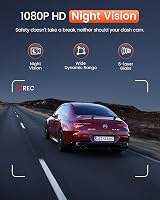 Bestsee Dash Cam Front 1080P 170° Wide AI WiFi App Control Night Vision view 4