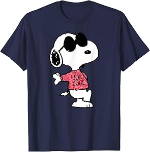Peanuts - Joe Cool Pattern T-Shirt