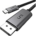 uni USB C to Displayport Cable 4K 60HZ, 6ft - 2 Pack, Sturdy Aluminum USB Type-C to DisplayPort Cable [Thunderbolt 3/4 Compatible] for MacBook Pro/Air, Chromebook