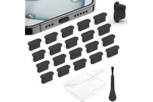 20Pcs USB C Dust Plugs Covers, Silicone USB C Port Cover, USB C Dust Caps Anti-Lost Charging Port Protectors for All USB C-Po