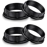 Aluminum Socket Shade Rings - Medium Base E26, Retaining Rings for Glass Lamp Shades/Light Fixtures, Lock Thread Diameter 1-1/2 Inches