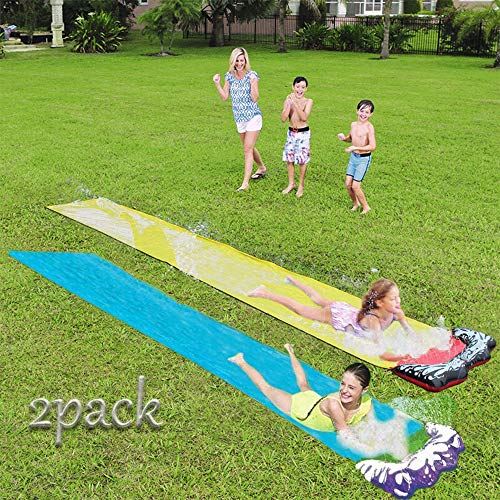 YJT Lawn Water Slides Slip and Slide for Kids Lawn Outdoor Waterproof