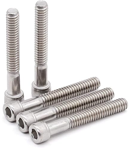 10) 1/4-20x4 Socket Allen Head Cap Screws Stainless 1/4x20x4 - Foto 6
