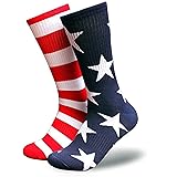 ZWW American Flag Socks For Men Or Women 4th July