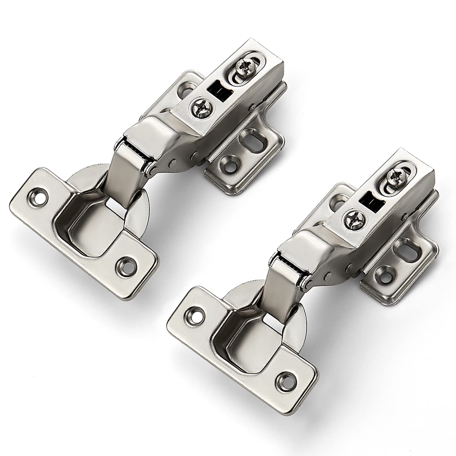 Photo 1 of Ravinte 4 Pack 2 Pairs European Kitchen Cabinet Hinges Soft Close Insert Cabinet Door Hinges Heavy-Duty Frameless Adjustable Concealed Cabinet Cup Hinge