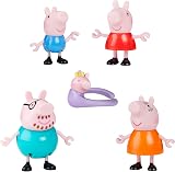 Peppa Pig Peppa’s Family Figure Set 5-Pack Peppa George Mummy Daddy Evie