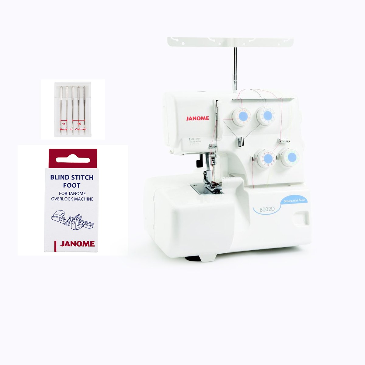 Janome 8002D Serger Includes Bonus Accessories