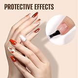TOMICCA Gel Nail Polish Base Coat Top Coat Set 2x8ml No Wipe UV/LED view 6