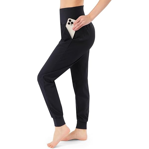SATINA HIGH WAISTED FULL LENGTH TUMMY CONTROL LEGGINGS, RIBBED WOMEN LEGGINGS, JOGGERS – VERSATILE SIZES AND STYLES – JOGGERS BLACK