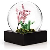 Cherry Blossom Snow Globe for Girls, Thousand Paper Crane Snow Globe Water Globe Home Decor Cherry Snow Globes for Women Kids Christmas Birthday Romantic Gifts,100MM Christmas Snowglobe