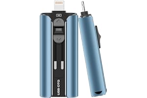 MFi Certified USB Flash Drive for iPhone Thumb Drive Photo Stick, USB Stick Portable Flash Drive for iPhone External Storage 