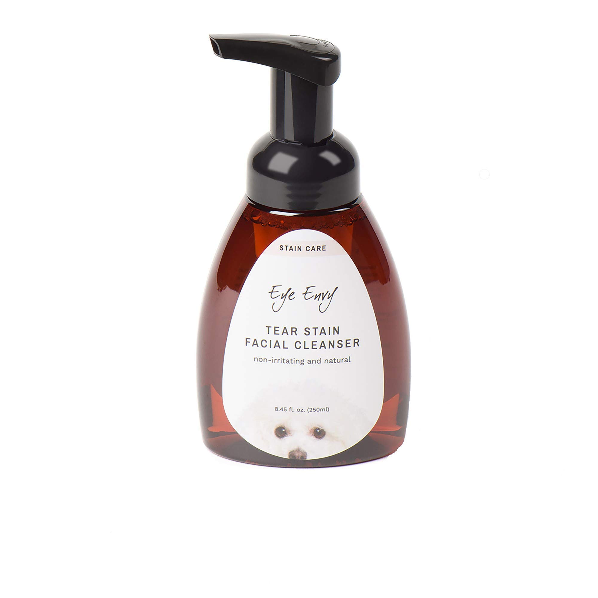Eye Envy Tear Stain Facial Cleanser for Dogs and Cats | Washes Away Crusty Eye Debris, Eye Boogers and Eye Discharge | Tearless Foaming Formula(8.45 Fl Oz)