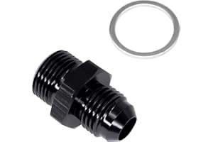 OXCANO Fitting Adapter 6AN Male Flare to 5/8-20 Male Thread with Sealing Washer, Used for Carb Carburetor Fuel Inlet, T6061 A