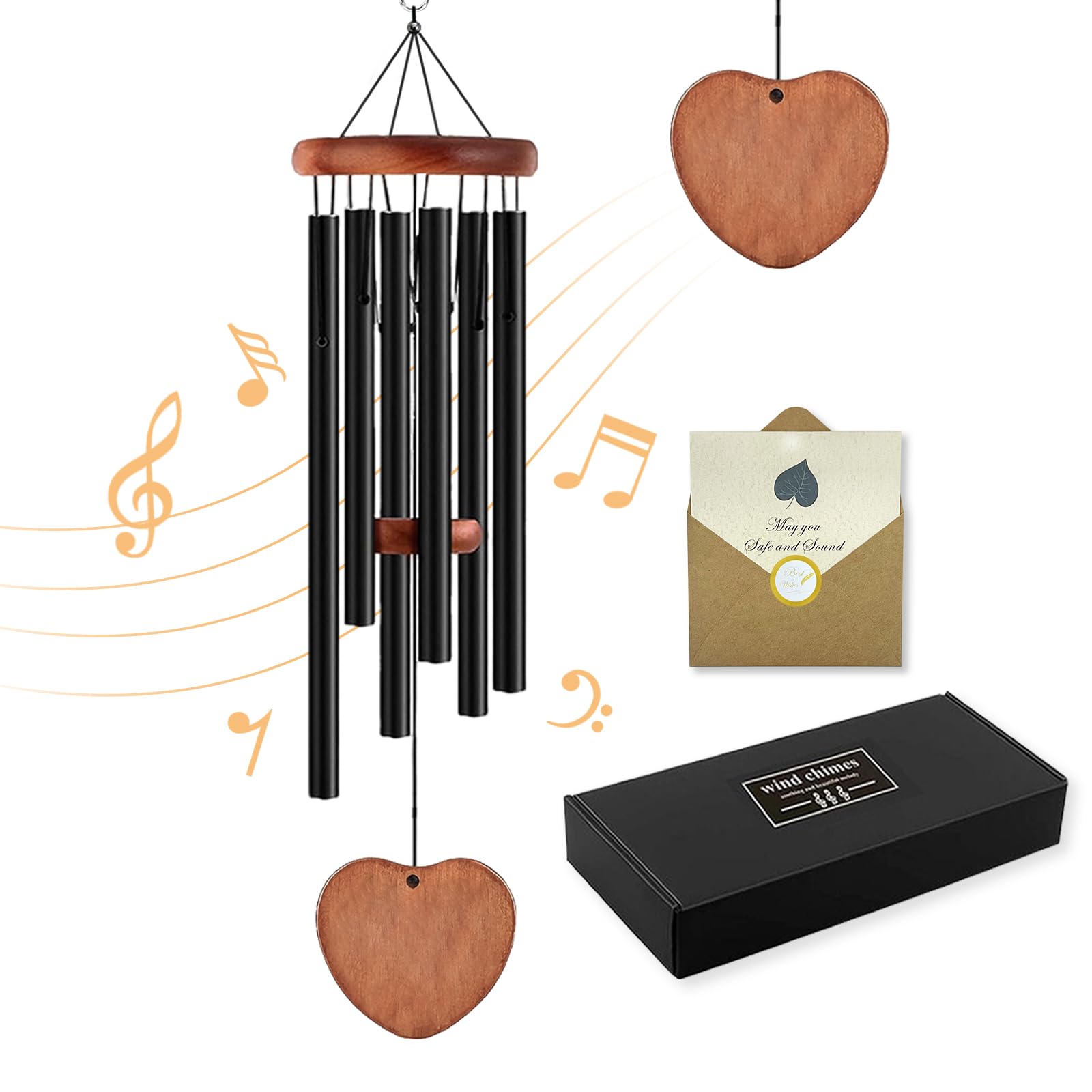 YITGOG Wind Chimes, 30 Inch Aluminum Tubes Wind Chimes for Outside Garden Yard Home Outdoor Indoor Memorial Wind chimes Hanging Chimes