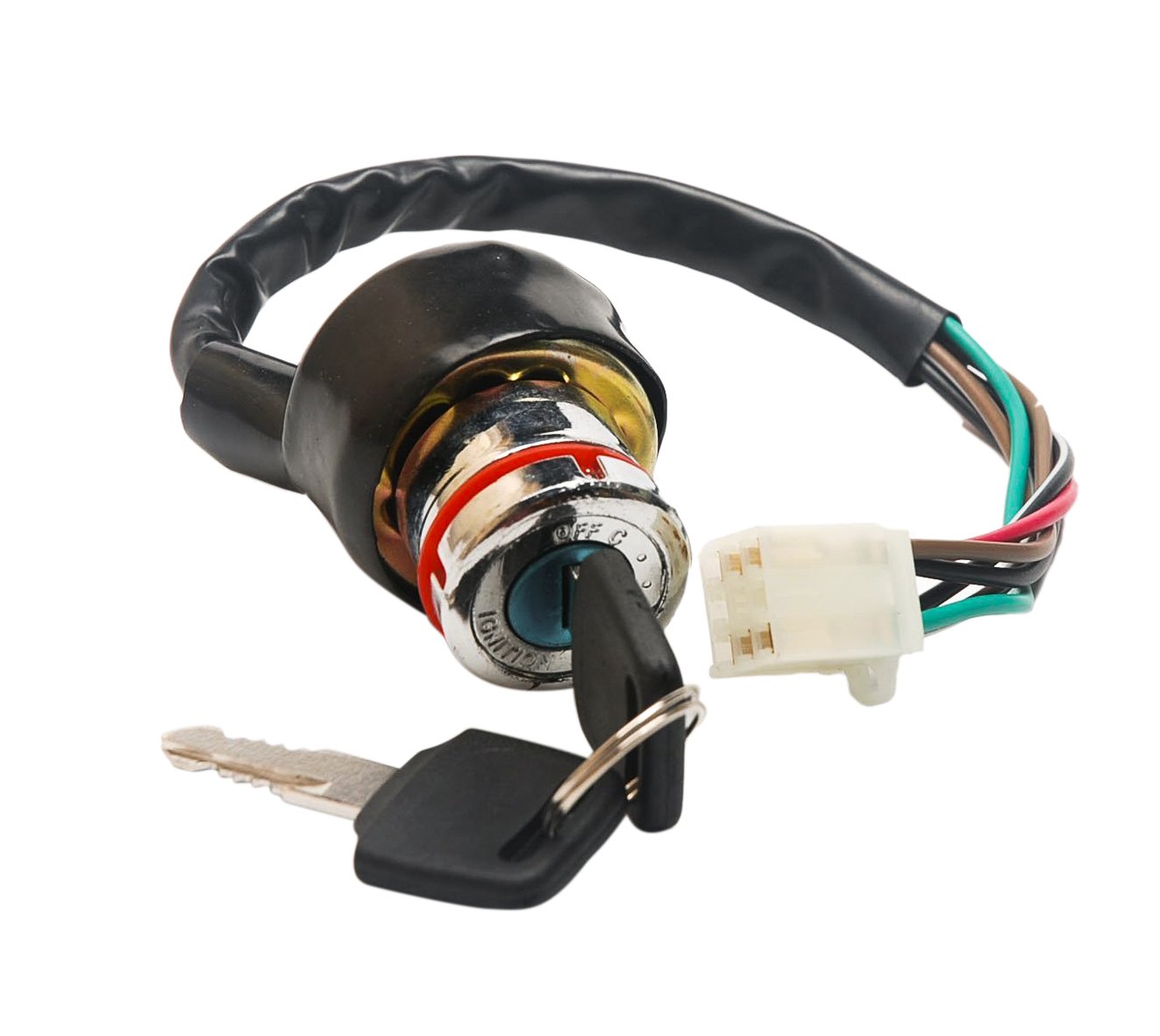 OxoxO Ignition Key Switch 6 Pin 50CC 70CC 90CC 110CC 125CC Compatible with Falcon Roketa Atv Dirt Bike Pocket Bike