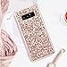 UrbanDrama Galaxy S8 Plus Case, Luxury Glitter Sparkly Crystal Rhinestone Dual Layer High Impact Hard PC Soft TPU Bumper Anti-Slip Shockproof Protective Case for Samsung Galaxy S8 Plus, Rose Gold