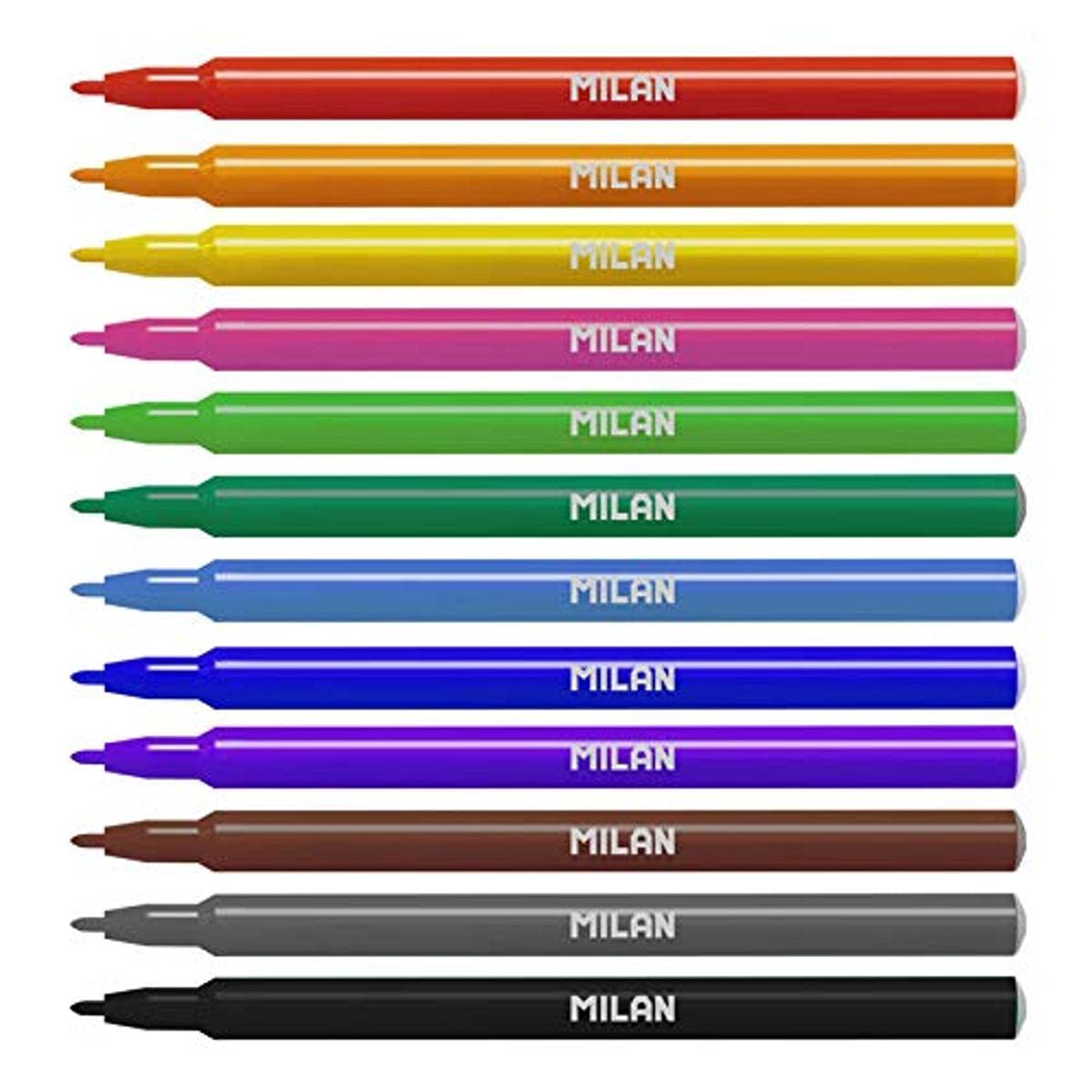 MILAN Box of 12 Fine Point Markers (06F12)