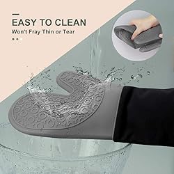 sungwoo Extra Long Silicone Oven Mitts, Heat
