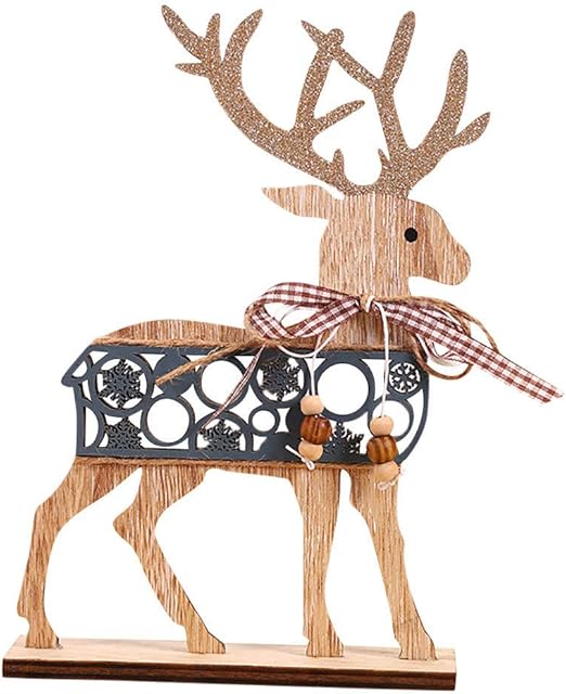 Amazon Com Hold High Ornaments For Christmas Tree Wooden Elk