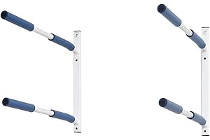 SPAREHAND Premium Edition: All Climate Wall Mount Hybrid Rack for SUPs and Kayaks