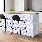 Arthome Marble Contact Paper 43.5cmx200cm Self Adhesive Wallpaper White Granite view 3