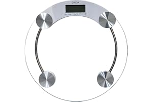ATI Digital Bathroom Scale, Digital Body Weight Scale 396 lb/180 kg, Large 13"x13" Platform, Backlit LCD Display, lb/kg Switc