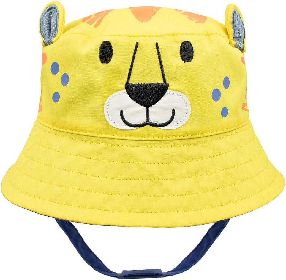 ERISO Toddler Sun Hat Cartoon | Baby Boy Bucket Summer Caps Breathable Stay-On