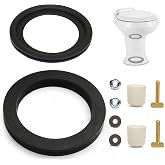 XQIQX RV Toilet Seal, 385311652 RV Toilet Replacement Seal and 385311658 RV Toilet Flush Seal Compatible with Dometic 300/310/320 Toilet, RV Toilet Gasket for 300/310/320 Series RV Toilet Flange Seal