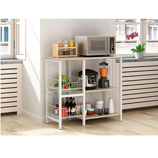 YJWOZ Estante De Cocina con Piso De Microondas, Estante De ...