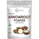 Organic Arrowroot Powder (Flour), 5lb (80oz) | Premium Source from Arrowroot Plants | Unflavored Thickening Agent for Cooking