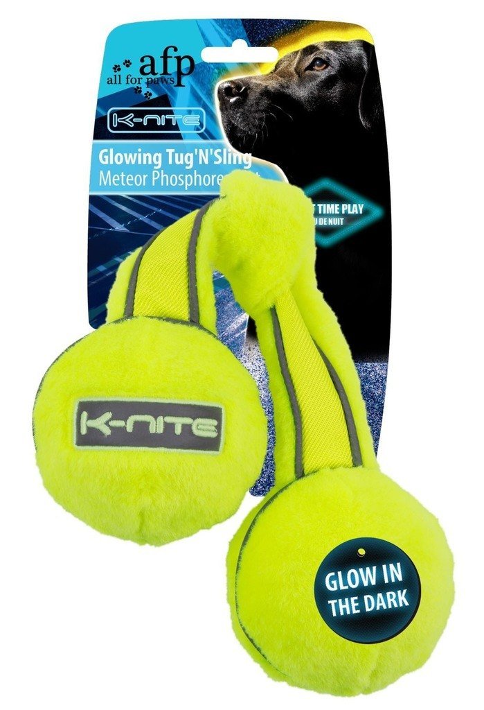 ALL FOR PAWS AFP3319 Doble Pelota Brillante y Fluorescente K-Nite ...