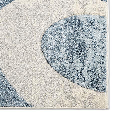 Home Dynamix Tribeca Slade Modern Area Rug, Abstract Blue 5'2"x7'2