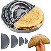Selador de tortilha 4 em 1 (4/6/8/10 polegadas) – Conjunto de crimpador de tortilha e máquina de quesadilla de vários tamanho