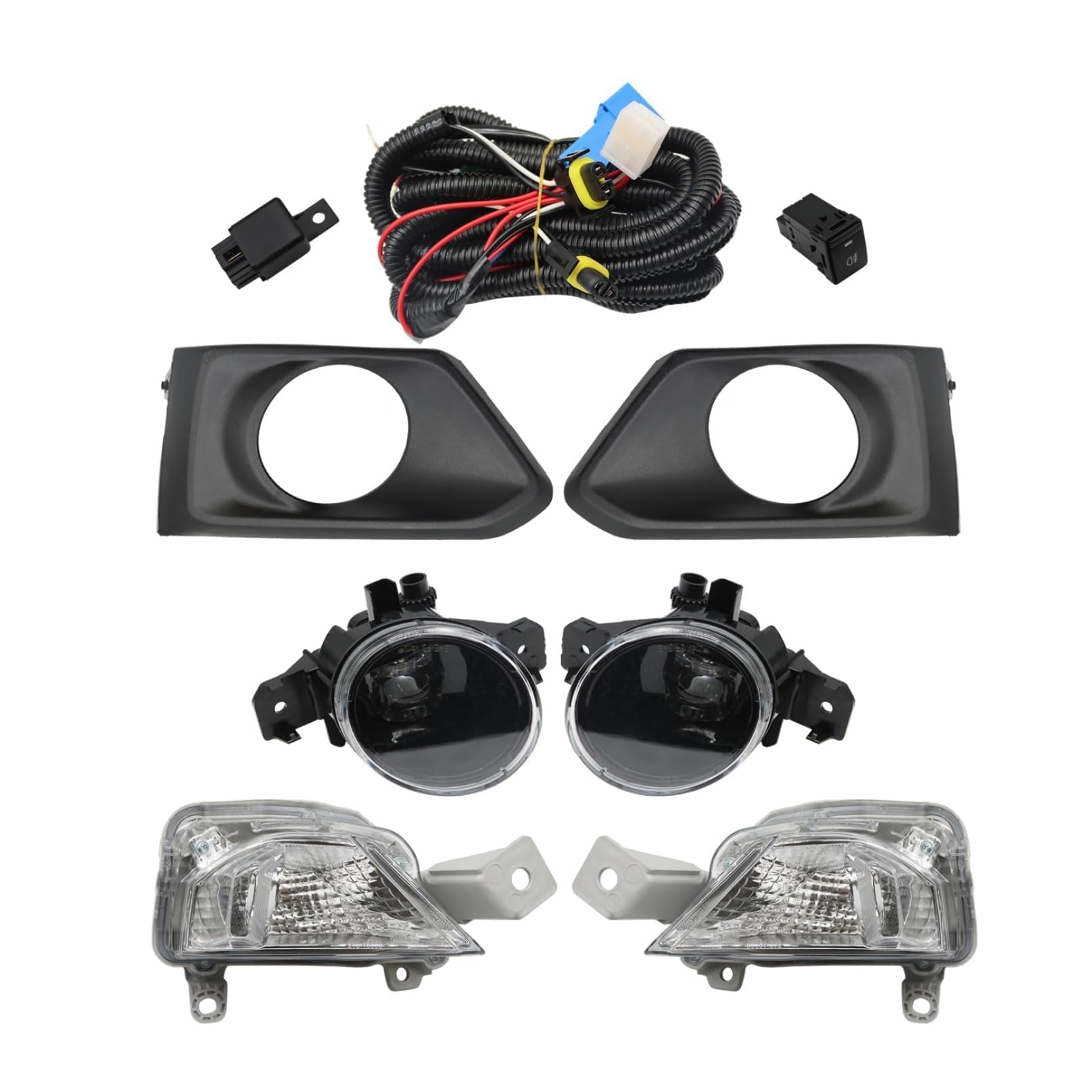 Photo 1 of Aspaton Bumper Fog Lights Assembly Compatible with Altima 2019 2020 2021 Left & Right Fog Lamp w/Turn Signal Lights + Wiring Harness + Switch NI2530121 NI2531121 26135-6CA0A Driver and Passenger