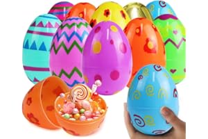 ANTDECOUS 36 Pieces 3.15’’ Fillable Easter Eggs Plastic Including 4 Golden Eggs for Egg Hunt Bulk Easter Eggs for Easter Basket Stuffers Candy Treats, Eggs for Easter Hunt Theme Party Favor (5 Colors)