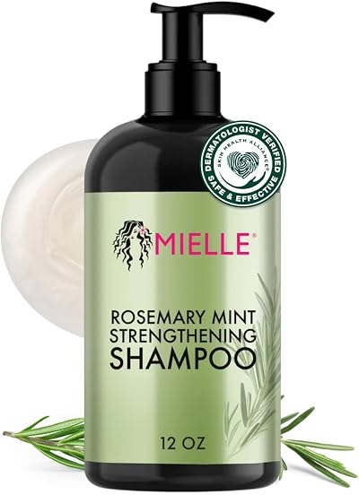 Mielle Organics Rosemary Mint Strengthening Shampoo for Dry Weak Brittle Hair