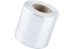 Heat Shield Wrap Exhaust Wrap Aluminum Tape Insulation Tape Heat Shield Muffler Tape, Heat Shield Tape, Sound Absorption Alum