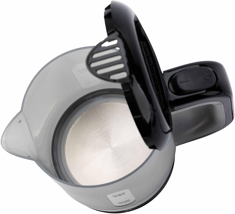 JEHA1240 - Chaleira Elétrica 0,5 L 900W, Chaleira Mini Compacta sem BPA, Desligamento Automático, Proteção contra Fervura Seca, Resistência Oculta, Visualizador de Água