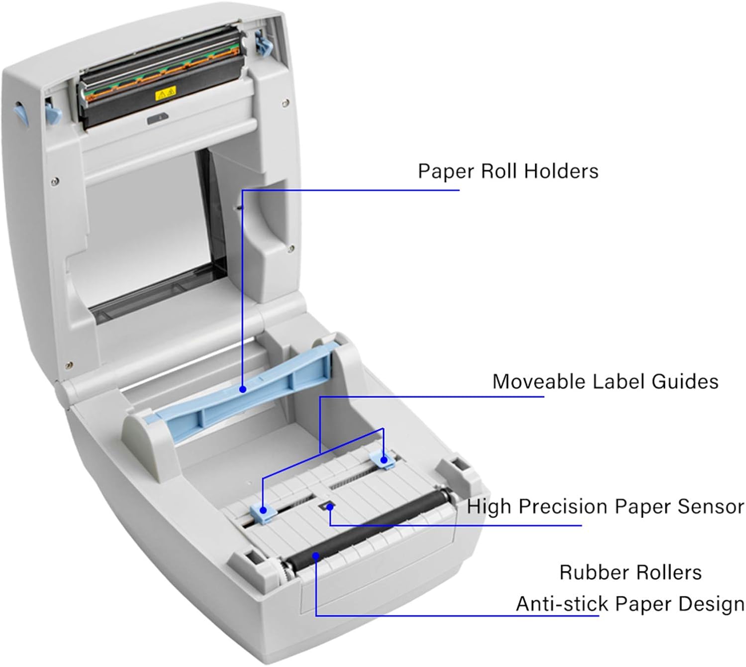 BESTEASY Label Printer, USPS Label Printer, 4x6 Direct Thermal Printer, Commercial Grade Label Printer, High Speed, Clear Printing, Compatible with USPS, FedEx, , Ebay, UPS, Etsy, Shopify, etc : Electronics