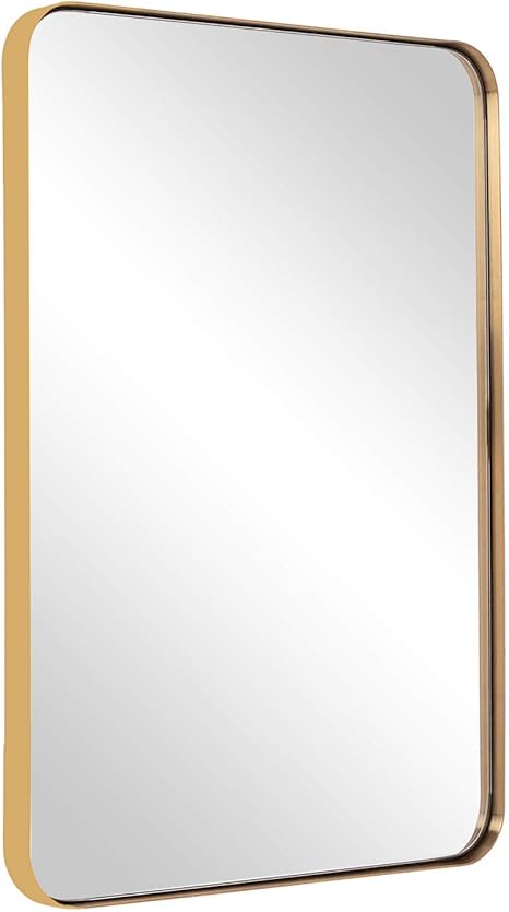 Gold Wall Mirror, 24x36 Inch Mirror 