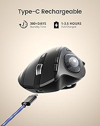 ProtoArc Wireless Trackball Mouse, EM01 NL