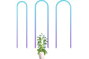 JETTIFY 3 Pack U-Shaped Colorful Acrylic Plant Trellis for Indoor Plants, Small Plant Trellis for Potted Plants Climbing Plants, Plant Support Trellis for Vine Ivy Hoya Indoor Outdoor